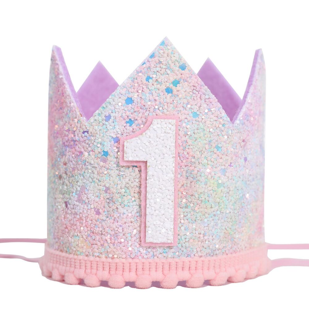 6453 Baby Girl First Birthday Decorations - Pastel Rainbow 1st Birthday